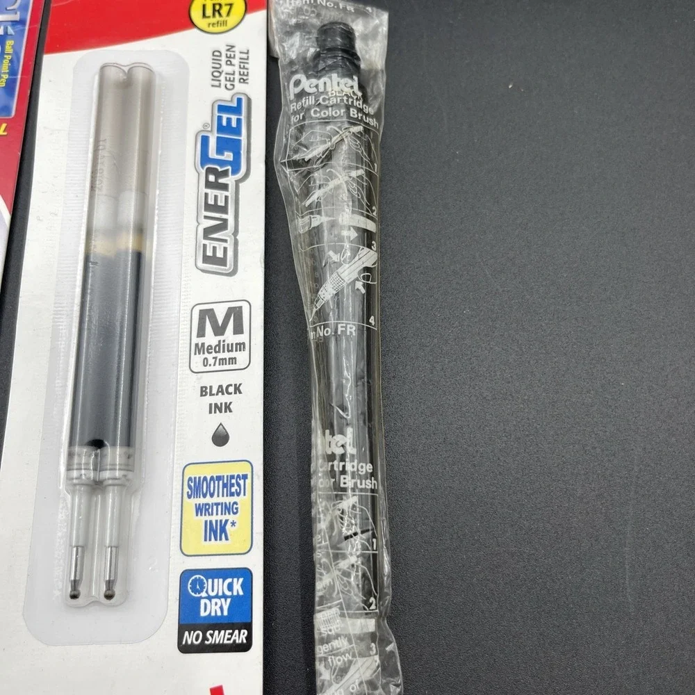 Pentel Pen Refills Lot EnerGel LR7 Client Color Brush Ink Cartridges